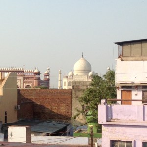 Agra Taj Mahal Rooftop View