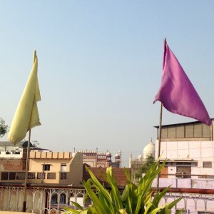 Agra Taj Mahal Rooftop View