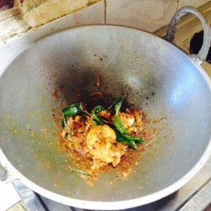 Kerala Backwater Fresh Prawns Cooking