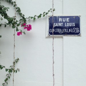 Pondicherry Street Sign