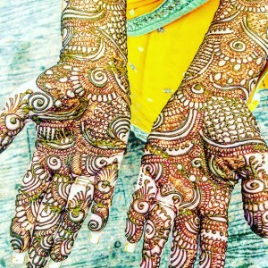 Indian wedding bridal henna