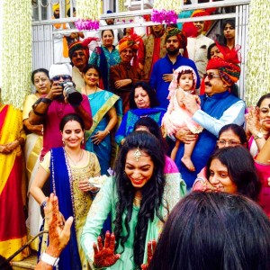 Indian wedding Gurudwara baraat procession