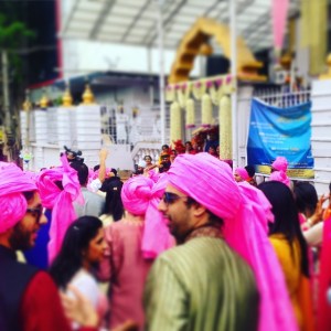 Indian wedding Gurudwara baraat procession