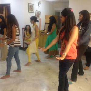 Indian wedding dance practice