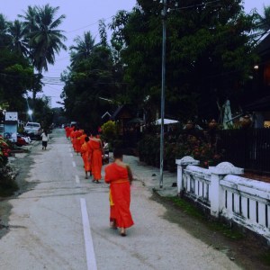 Luang Prabang Buddhist Monks Morning Alms