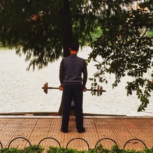 Hanoi Street Weightlifting